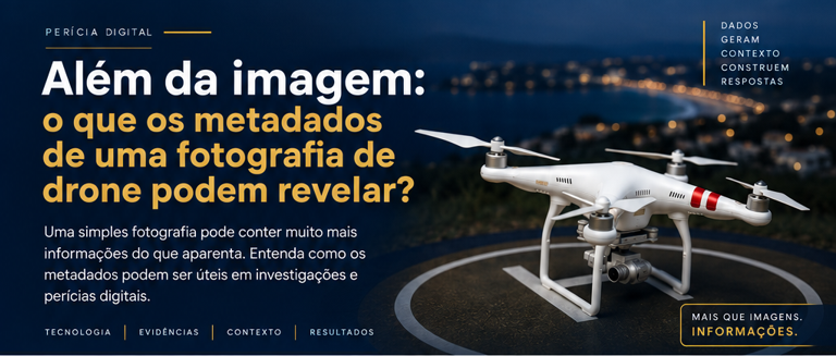 Além da imagem: o que os metadados de uma fotografia de drone podem revelar?